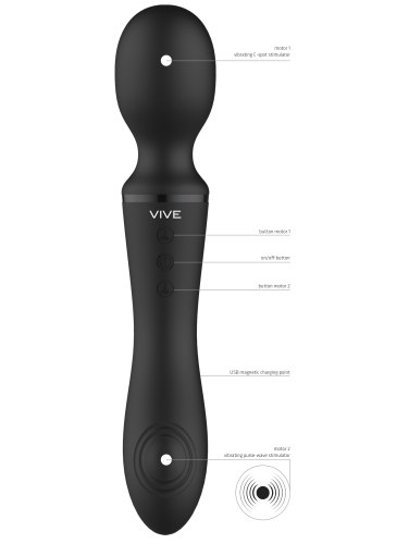 Masážní hlavice/pulzační vibrátor Enora