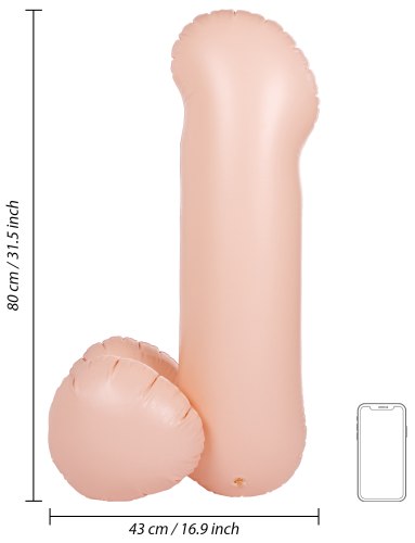 Nafukovací penis Blow Me Up!, 80 cm