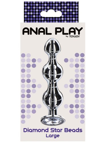 Anální kuličky se šperkem Diamond Star Beads Large