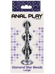 Anální kuličky se šperkem Diamond Star Beads Large