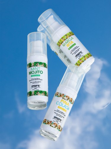 Sada hřejivých intimních masážních olejů Exsens Let's Celebrate!, 3x 30 ml