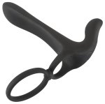 Párový vibrátor s kroužky na penis Black Velvets