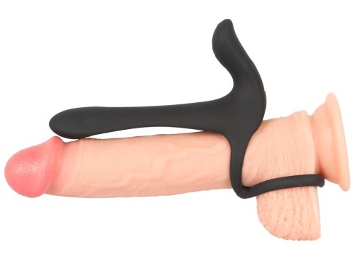 Párový vibrátor s kroužky na penis Black Velvets