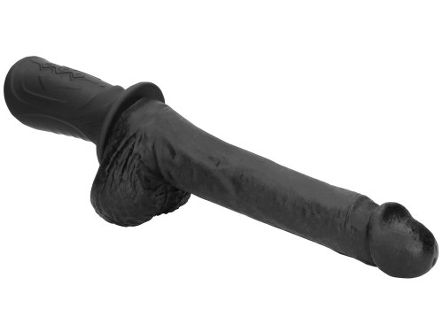 Realistický přirážecí vibrátor s varlaty Ouch!