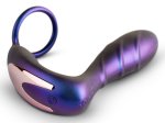 Vibrátor na prostatu s kroužkem na penis Black Hole