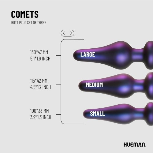 Sada análních kolíků Comets, 3 ks