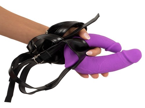 Dvojitý silikonový strapon Sweet Smile