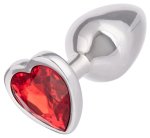Kovový anální kolík se srdíčkem Jewel Small