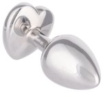 Kovový anální kolík se srdíčkem Jewel Small
