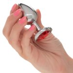 Kovový anální kolík se srdíčkem Jewel Small