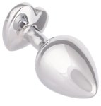 Kovový anální kolík se srdíčkem Jewel Large