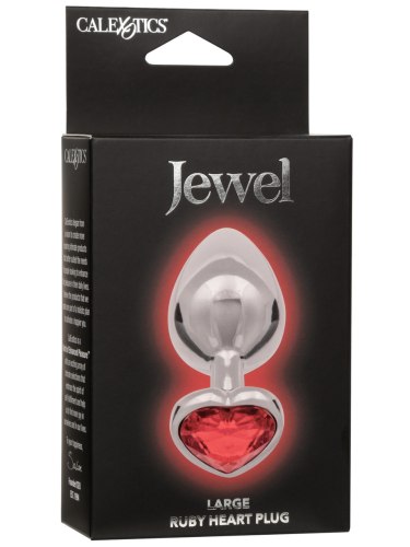 Kovový anální kolík se srdíčkem Jewel Large