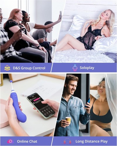 Oboustranný vibrátor se 3 nástavci Hyphy