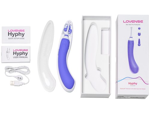 Oboustranný vibrátor se 3 nástavci Hyphy