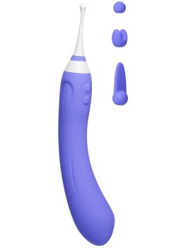 Oboustranný vibrátor se 3 nástavci Hyphy – Dvojité a trojité vibrátory