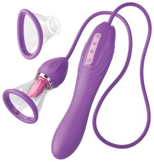 Vibrátor/stimulátor pro ženy Her Ultimate Pleasure Max – Dvojité a trojité vibrátory