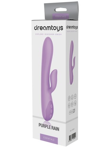 Vibrátor s králíčkem Essentials Purple Rain