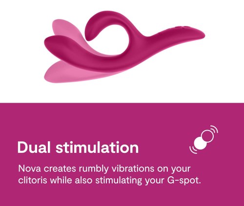 Tvarovatelný vibrátor s králíčkem We-Vibe Nova 2