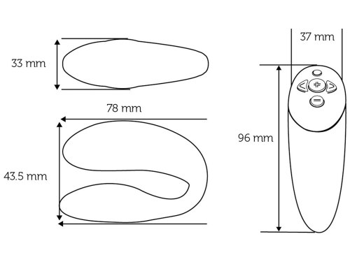 Tvarovatelný párový vibrátor We-Vibe Chorus