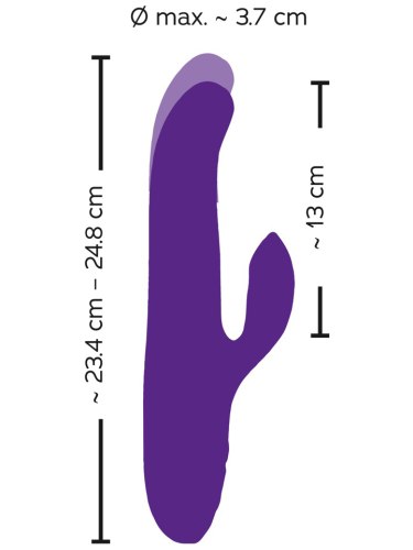 Přirážecí a perličkový vibrátor s králíčkem Sweet Smile