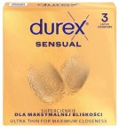 Ztenčené kondomy Durex Sensual, 3 ks