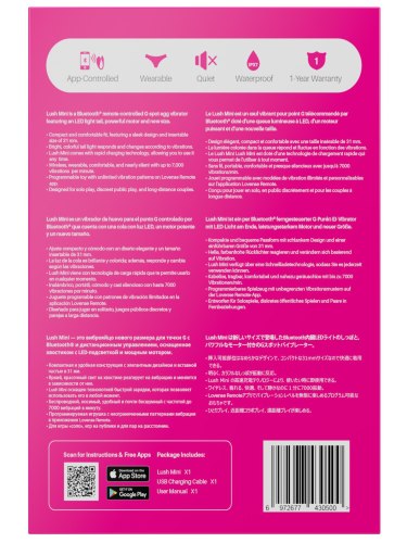 Interaktivní vibrační vajíčko Lush Mini