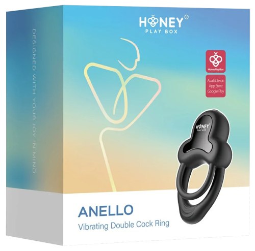 Dvojitý vibrační erekční kroužek ANELLO
