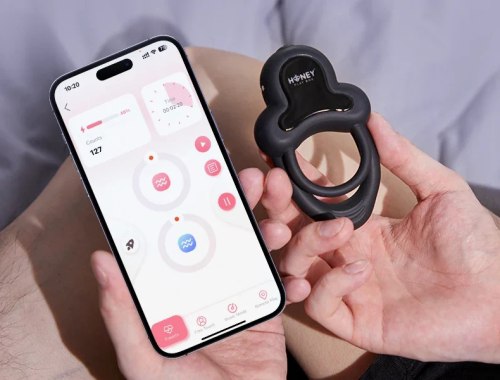 Dvojitý vibrační erekční kroužek ANELLO