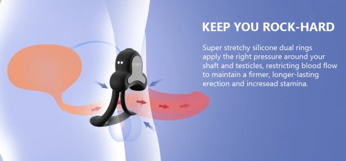 Dvojitý vibrační erekční kroužek ANELLO