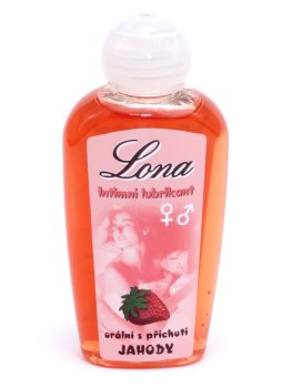Lubrikační gel LONA - jahodový (orální) – Lubrikační gely s příchutí