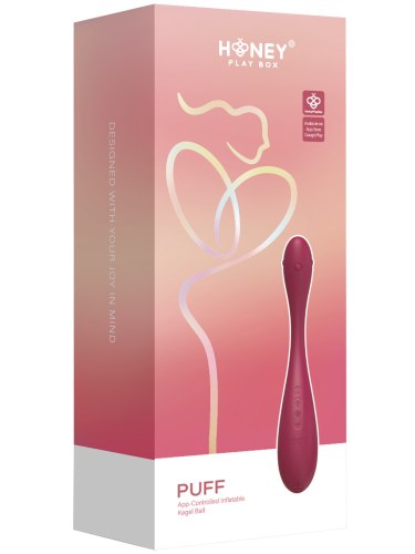Nafukovací a vibrační vaginální činka PUFF