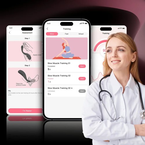 Nafukovací a vibrační vaginální činka PUFF