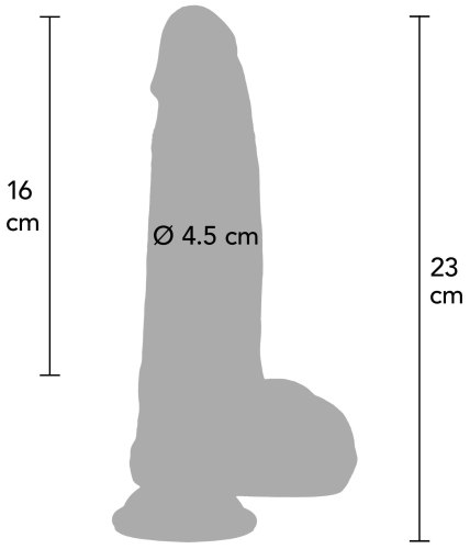 Dildo s přísavkou Inferno Ultra Realistic 18 cm