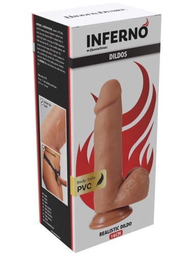 Dildo s přísavkou Inferno Realistic 16 cm