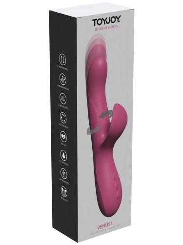 Přirážecí vibrátor s perličkami a králíčkem Venus II