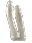 Dvojité realistické dildo s přísavkou Baroque Pearl