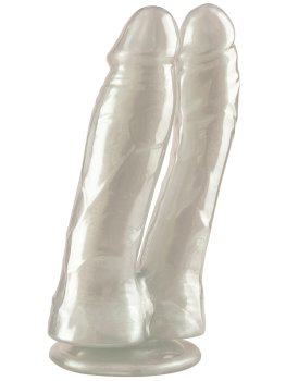 Dvojité realistické dildo s přísavkou Baroque Pearl – Oboustranná a dvojitá dilda
