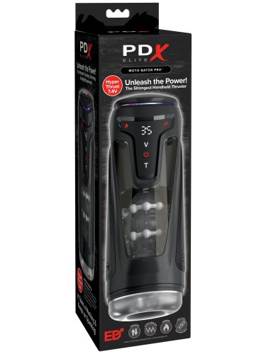 Přirážecí, vibrační a hřejivý masturbátor Moto-Bator Pro