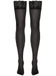Černé punčochy s krajkovým lemem Cottelli
