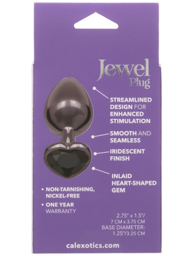 Kovový anální kolík se srdíčkem Jewel Large