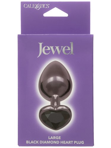 Kovový anální kolík se srdíčkem Jewel Large