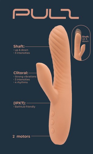 Přirážecí vibrátor s králíčkem Pulz Gladys