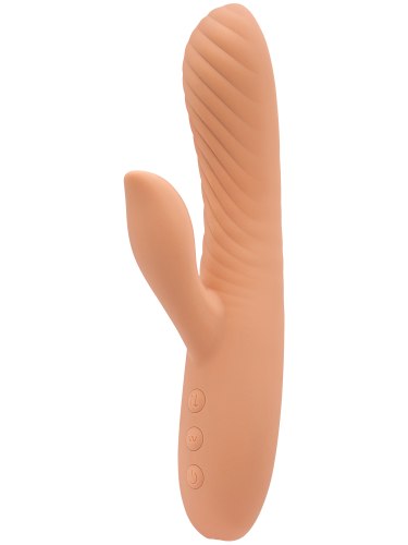 Přirážecí vibrátor s králíčkem Pulz Gladys