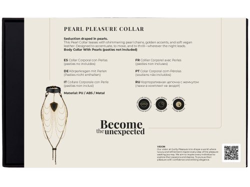 Obojek s perlovými řetízky Guilty Pleasure