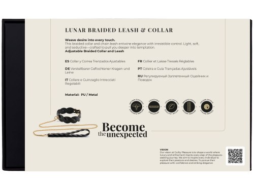 Pletený obojek s vodítkem Guilty Pleasure