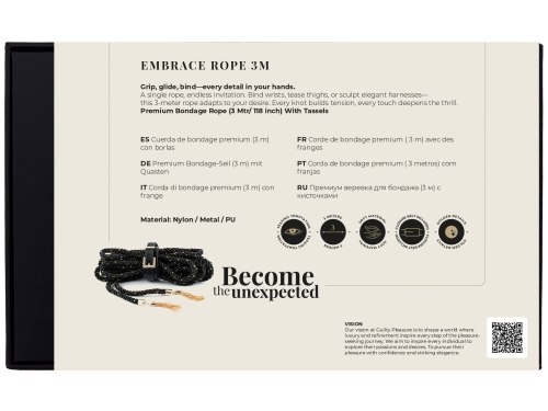 BDSM lano se střapci Guilty Pleasure, 3 m