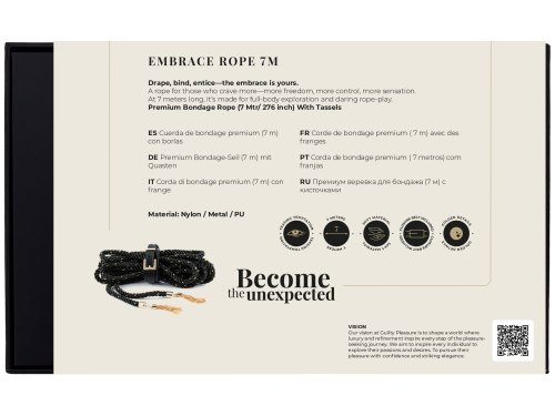 BDSM lano se střapci Guilty Pleasure, 7 m