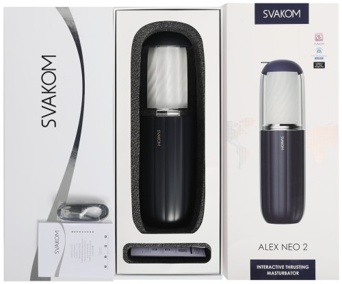 Interaktivní přirážecí masturbátor Svakom Alex Neo 2