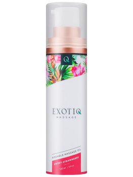 Slíbatelný masážní olej Exotiq Sweet Strawberry, 100 ml – Erotické masážní oleje a emulze