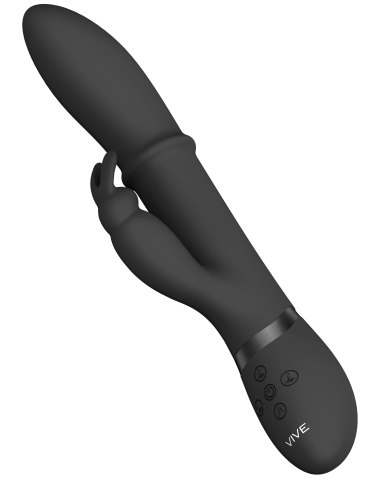 Vibrátor s králíčkem a stimulačním kroužkem Halo